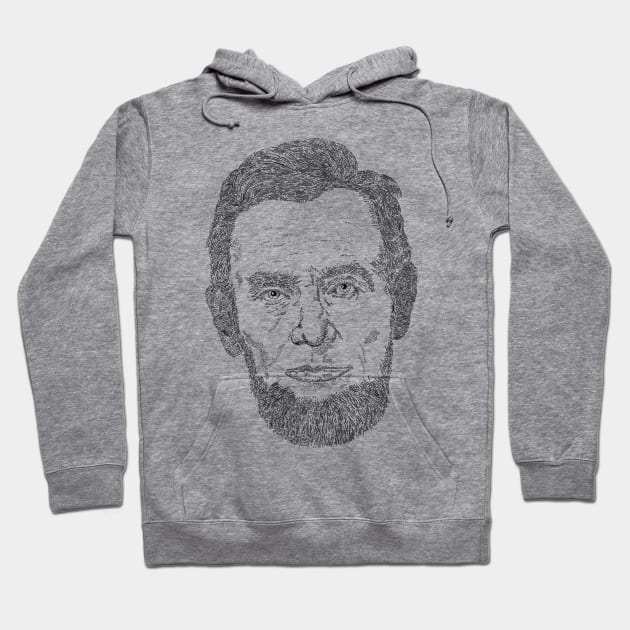 Lincoln Line Art Hoodie by Merchsides